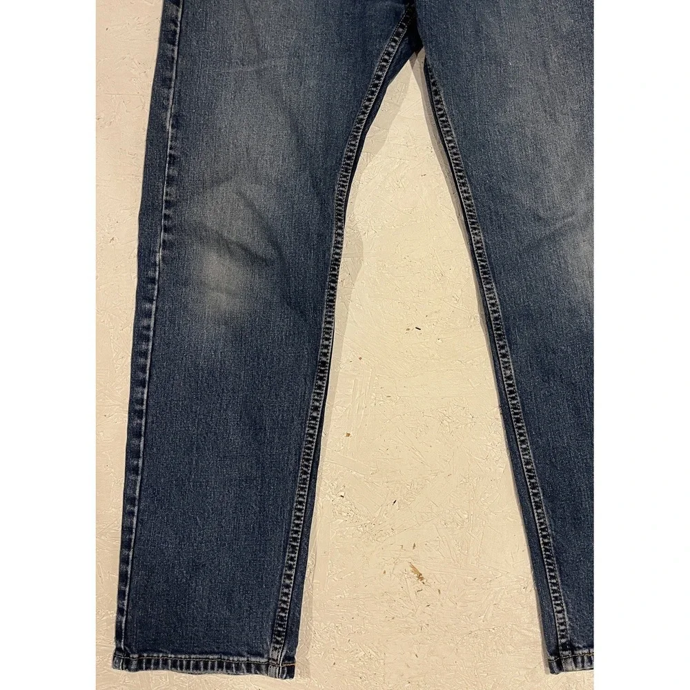 Levi's 505 Jeans Mens 36x32 Regular Fit Straight Leg Light Wash Blue‎ Denim